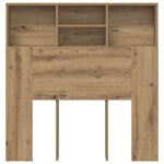 vidaXL Cabinet de Tête de Lit chêne artisanal Bois Composite