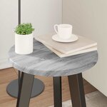 vidaXL Plateau de table Sonoma gris 30 x 30 x 1.5 cm Bois d'ingénierie