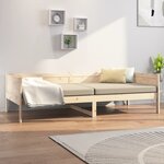 vidaXL Lit de jour sans matelas bois de pin massif 80x200 cm