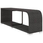 vidaXL Salon de jardin 11 Pièces avec coussins Résine tressée Noir