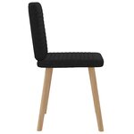 vidaXL Chaises à manger lot de 2 noir tissu