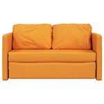 vidaXL Canapé-lit 2 en 1 jaune foncé 112x174x55 cm tissu