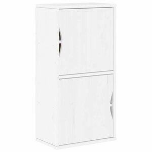 vidaXL Armoire latérale ODDA blanc 40x24x79 cm bois massif pin