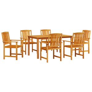 vidaXL Ensemble de salle à manger de jardin 5 pièces - Bois d'acacia massif