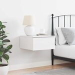 vidaXL Table de chevet Blanc 37 x 35 x 18 5 cm Bois massif en pin