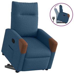 vidaXL Fauteuil inclinable Bleu Tissu