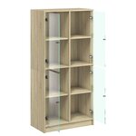 vidaXL Buffet haut avec portes chêne sonoma bois d'ingénierie
