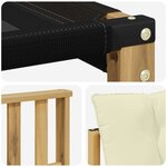 vidaXL Ensemble de canapés d'extérieur 7 pc Blanc et crème