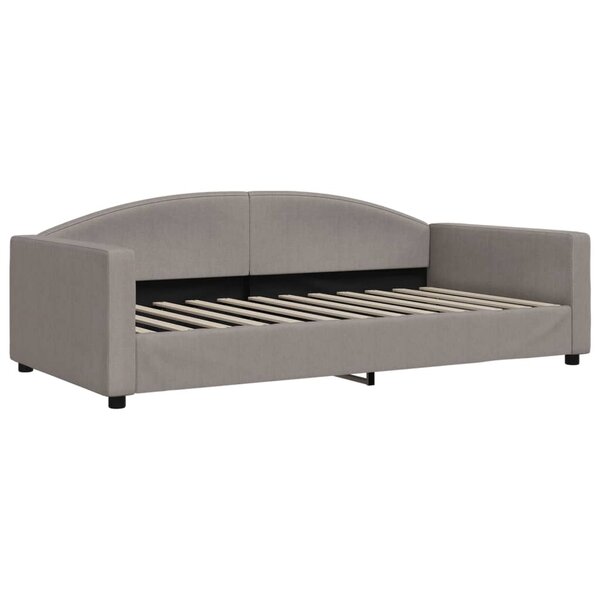 vidaXL Lit de repos taupe 100x200 cm tissu