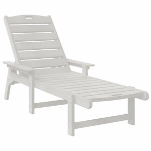 vidaXL Transat Blanc 73.5 x 92 x 90 cm HDPE