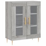 vidaXL Buffet sonoma gris 69 5x34x90 cm bois d'ingénierie