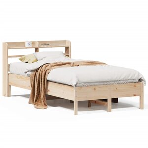 vidaXL Cadre de lit sans matelas 75x190 cm bois de pin massif