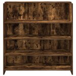 vidaXL Bureau de réception chêne fumé 100x50x103 5cm bois d'ingénierie