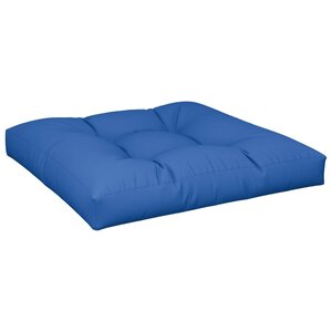 vidaXL Coussin de palette bleu royal 70x70x12 cm tissu