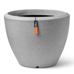 Capi Pot à plantes conique bas Arc Granite 34x25 cm Ivoire