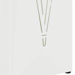 vidaXL Porte-parapluie Blanc 15 5 x 15 5 x 49 cm Métal