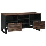vidaXL Meuble TV 100x33.5x46 cm Bois massif Mangou&bois d'ingénierie