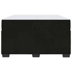 vidaXL Cadre de lit avec matelas Noir 120 x 200 cm Velours