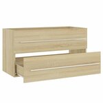 vidaXL Ensemble de meubles de bain 2 Pièces Chêne sonoma Aggloméré