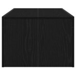 Table Basse vidaXL Chêne Noir 102x50x35 cm Bois d'Ingénierie