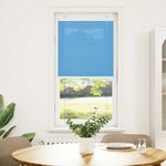 vidaXL Store plissé bleu 60x150 cm largeur du tissu 59 4 cm polyester