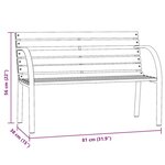 vidaXL Banc de jardin pour enfants 81 cm bois de pin chinois gris