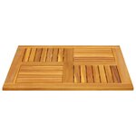 vidaXL Dessus de table 80x80x2 2 cm carré bois massif d'acacia