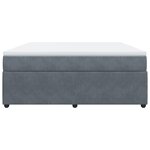 vidaXL Sommier à lattes de lit et matelas Gris foncé 180x200cm Velours