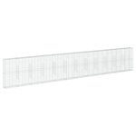 vidaXL Panier gabion avec couvercle 1200x50x200 cm fer galvanisé