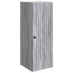 vidaXL Armoire Murale Sonoma gris 33 x 34 5 x 90 cm Bois d'ingénierie