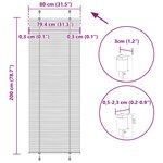 vidaXL Store plissé gris clair 80x200 cm largeur du tissu 79 4 cm