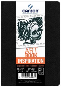 Carnet de dessins ARTBOOK INSPIRATION  A6  noir CANSON