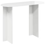 vidaXL Table console Blanc brillant 100 x 39 5 x 75 cm