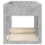 vidaXL Lit Superposé pour Enfants Gris béton 80 x 200 cm