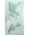 Tapis enfant MONDE 80 x 150 cm - Vert