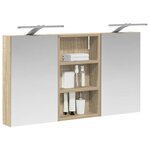 vidaXL Ensemble de Meubles de Salle de Bain 3 Pièces 90 x 10 5 x 50 cm
