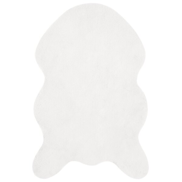 vidaXL Tapis en Fourrure Synthétique de Lapin Olite Blanc 50 x 80 cm