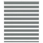 vidaXL Store zèbre gris foncé largeur du tissu 125 9 cm polyester