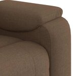 vidaXL Fauteuil inclinable Marron Tissu