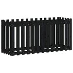 vidaXL Lit surélevé de jardin design de clôture 150x50x70cm pin massif