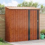 vidaXL Cabanons de jardin Marron 203 5 x 73 x 200 cm Métал