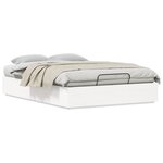 vidaXL Cadre de lit ottoman Blanc 120 x 200 cm Pin massif