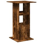 vidaXL Table de bar avec rangement chêne fumé bois d’ingénierie