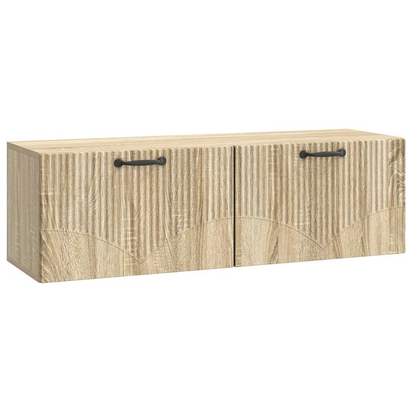 vidaXL Meuble TV mural Chêne Sonoma 98 x 31 x 30 cm Bois d'ingénierie