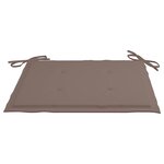 vidaXL Chaises de jardin lot de 6 avec coussins Bois de teck massif