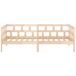 vidaXL Lit de jour sans matelas bois de pin massif 90x190 cm