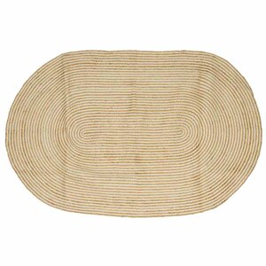 vidaXL Tapis Naturel et Blanc 205 x 305 cm Jute