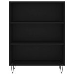 vidaXL Bibliothèque noir 69 5x32 5x90 cm bois d'ingénierie