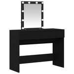 vidaXL Coiffeuse Chêne noir 100 x 40 x 130 cm Bois d'ingénierie