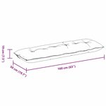 vidaXL Coussin de Dos Bleu police 160 x 50 cm Tissu en velours côtelé